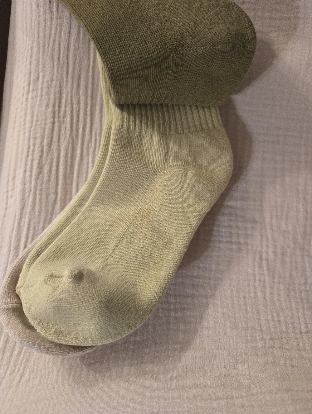 NWT American Eagle 3 Pack Olive Green/Tan Cropped Crew Socks